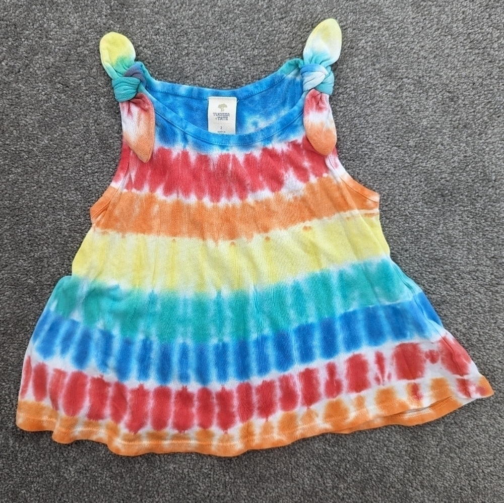 Tucker + Tate colorful tie dye dress for girls size 2T